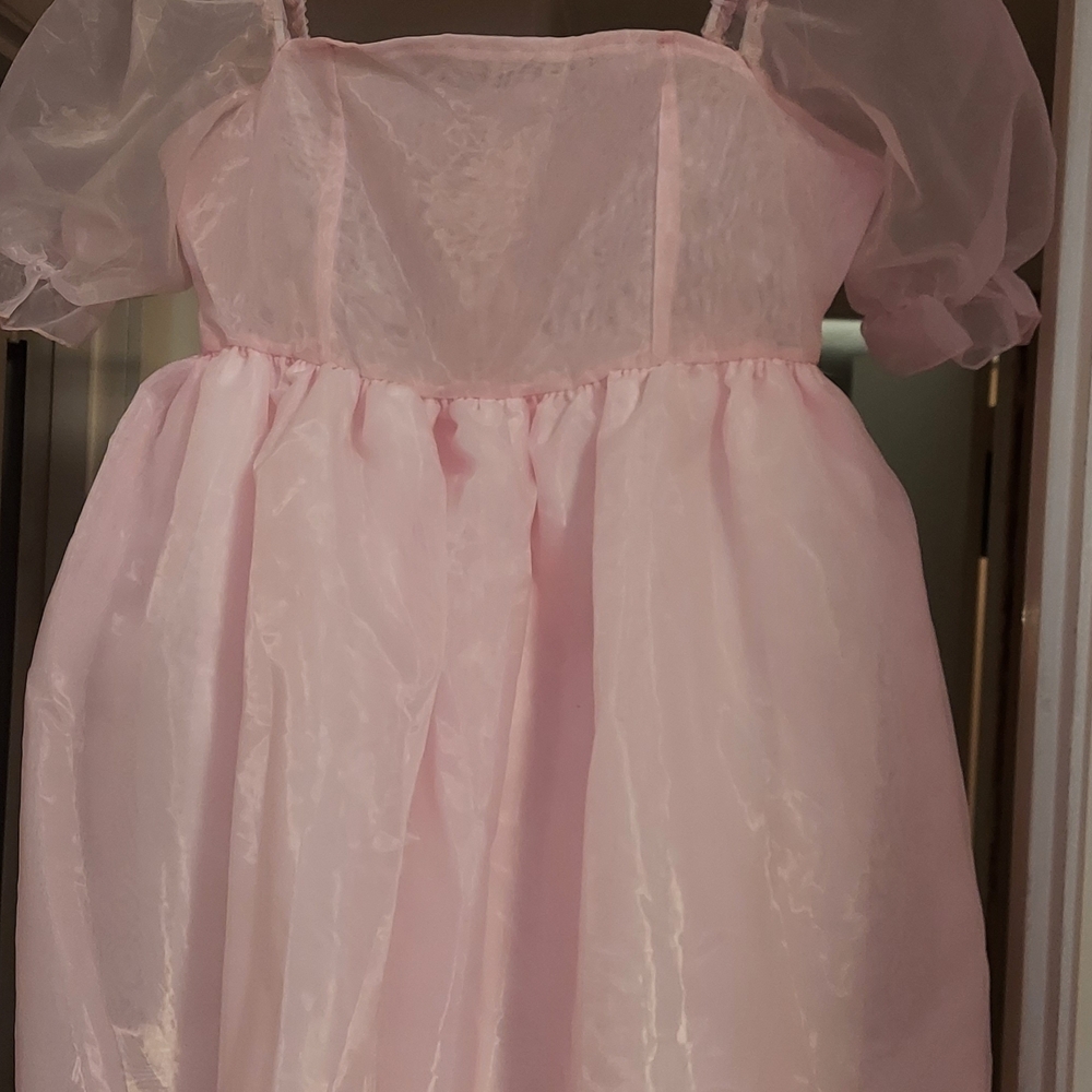 Elegant Pink Mini Dress